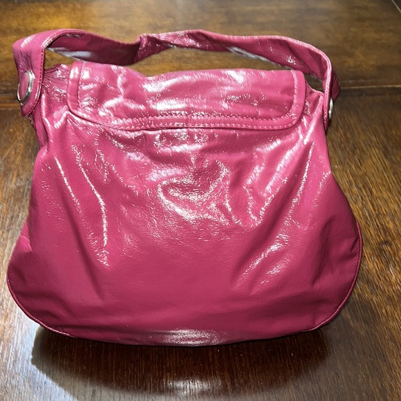 Marc by Marc Jacobs Shoulder Bag Purse Optional Chain Patent Leather Pink/Purple - Picture 4 of 16